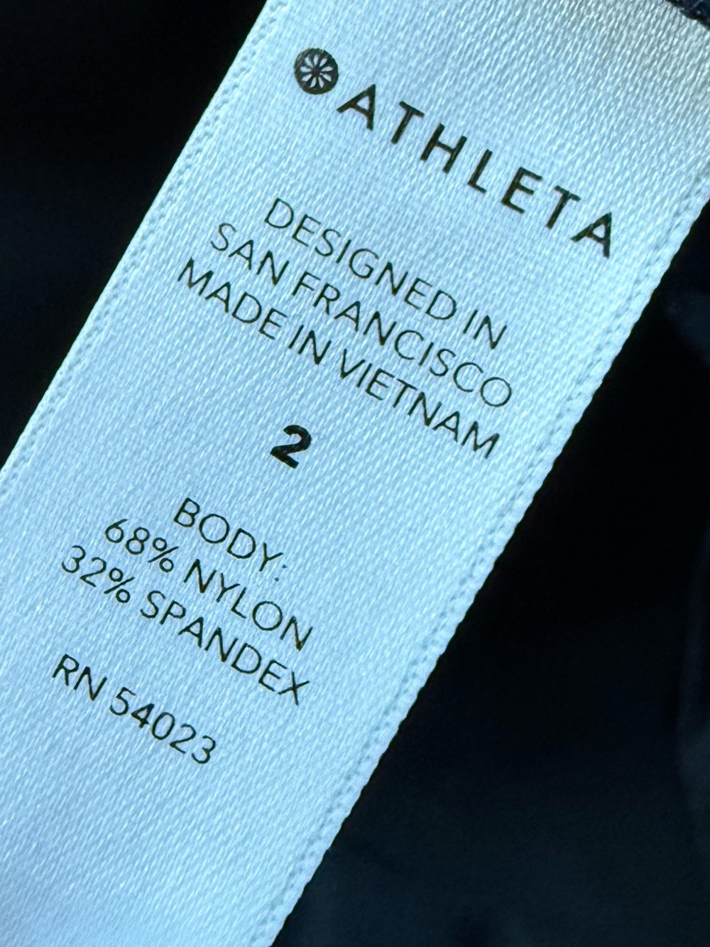 Athleta Cosmic Pant Navy Blue Wide Leg Casual Athleisure Active Women’s Size 2 - Picture 11 of 12